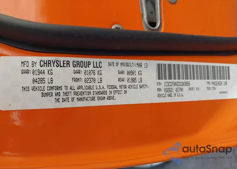 2013 Dodge Dart Sxt z USA, uszkodzony, nr VIN 1C3CDFBA2DD303858